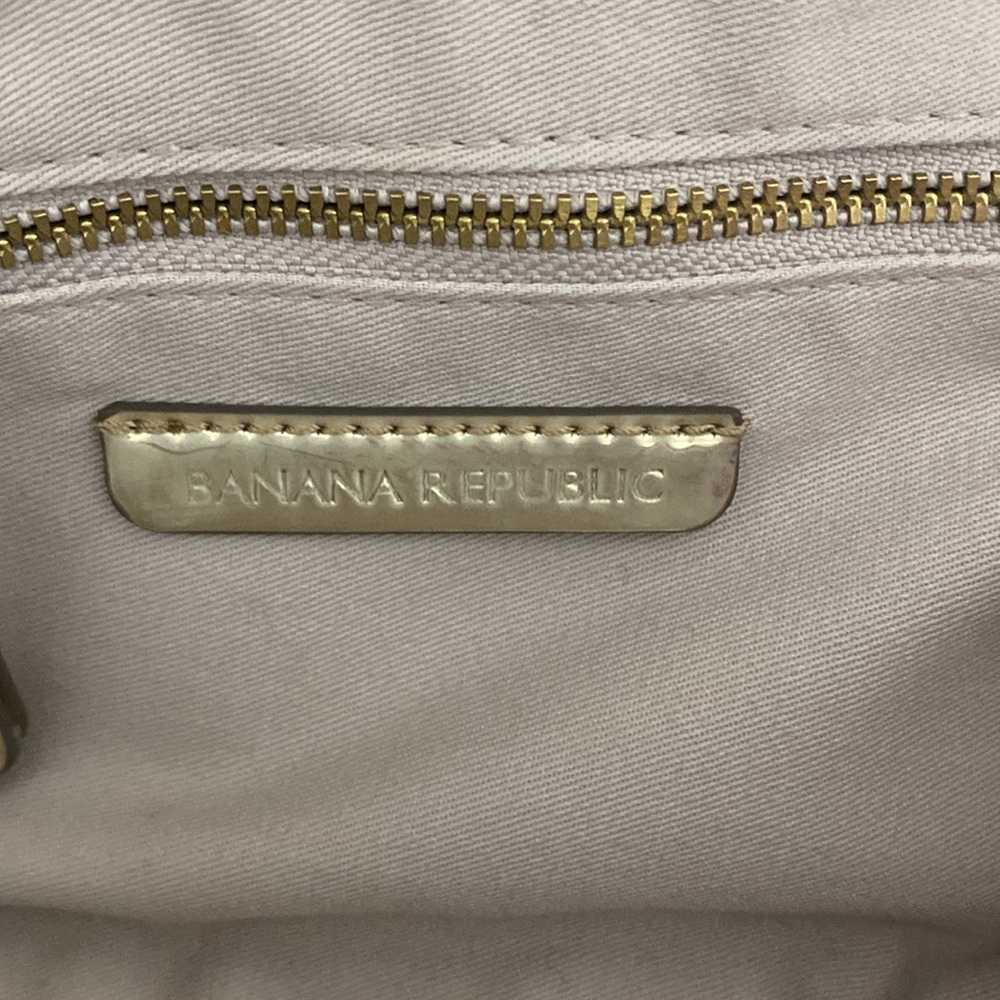 Banana Republic Blue/White Stripe with Pink Pineapple Print Clutch - Picture 7 of 13